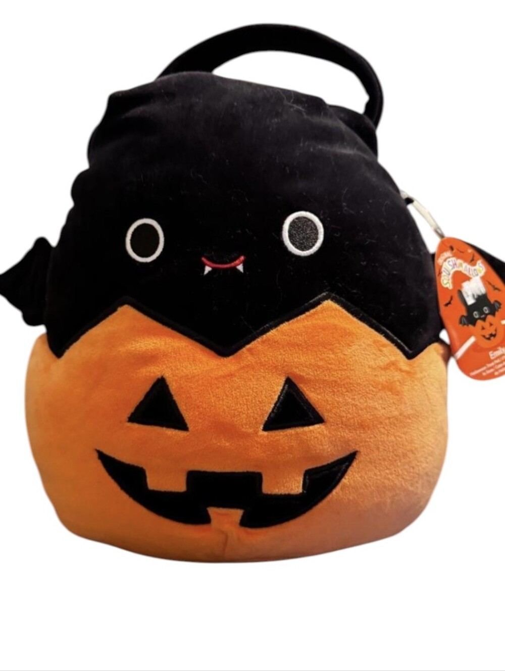 Squishmallows Emily The Bat Treat Pail Bucket Pumpkin Halloween